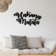 Black Metal Wall Decor - 70x35cm, Durable 1.5mm Thickness
