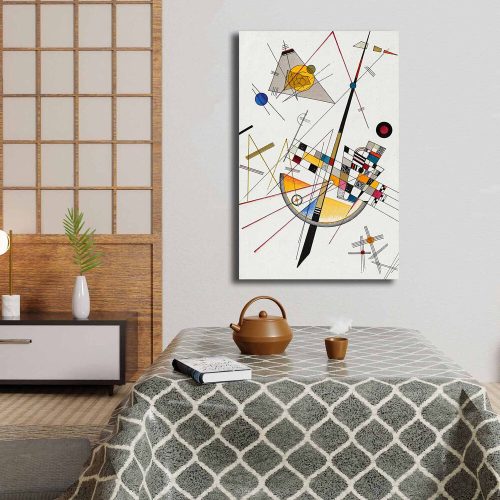 Vasili Kandinsky Canvas Art, 45x70 cm, Wooden Frame