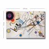 Vasili Kandinsky Canvas Painting, 70x100 cm, Wooden Frame