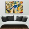 Vasili Kandinsky Canvas Painting, 70x100 cm, Wooden Frame