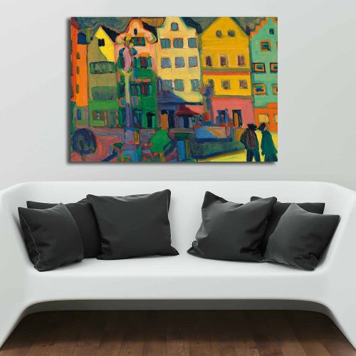Vasili Kandinsky Canvas Painting, 70x100 cm, Wooden Frame