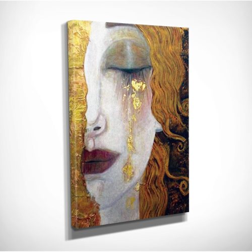 Golden Tears Canvas Art by Anne-Marie Zilberman, 30x40 cm