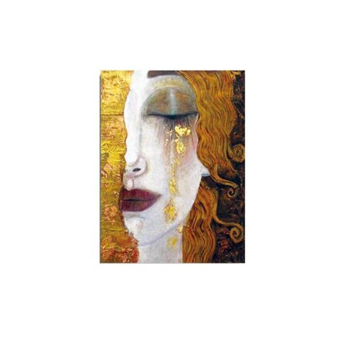 Golden Tears Canvas Art by Anne-Marie Zilberman, 30x40 cm