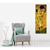 Gustav Klimt 'The Kiss' Canvas Painting, 30x80 cm | 100% Canvas, Wooden Frame, Elegant Home Decor