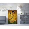 Gustav Klimt The Kiss Canvas Art, 70 x 100 cm, Wooden Frame