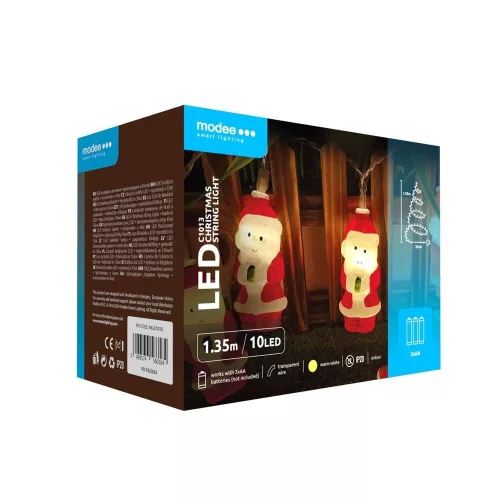 Modee Christmas LED String Lights Plastic Battery Operated C1013 (10LED/1.35m/15cm) warm