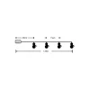 Modee Christmas LED String Light Plastic Battery C1015 (10LED/1.35m/15cm) warm