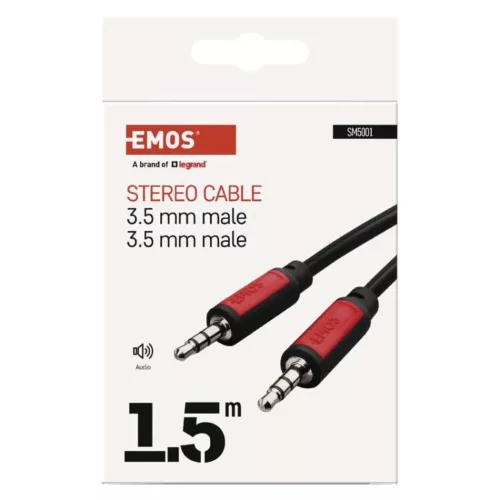 EMOS Jack cable 3.5mm ST plug-3.5mm ST plug 1.5m