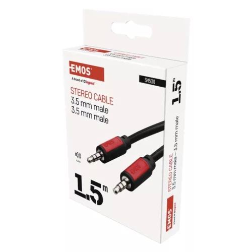 EMOS Jack cable 3.5mm ST plug-3.5mm ST plug 1.5m