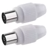 EMOS IEC connector straight 2pcs/blister