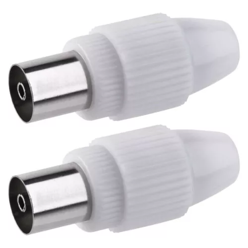 EMOS IEC connector straight 2pcs/blister