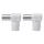 EMOS IEC connector slanted 2pcs/blister