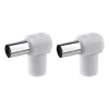 EMOS IEC connector slanted 2pcs/blister