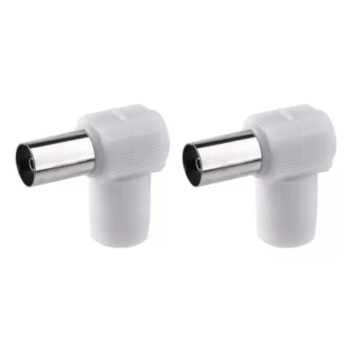 EMOS IEC connector slanted 2pcs/blister