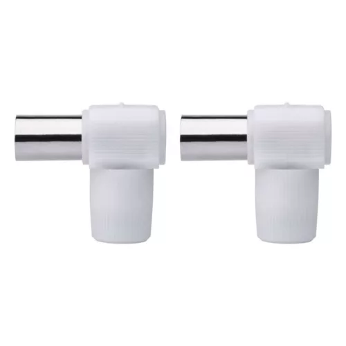 EMOS IEC connector slanted 2pcs/blister