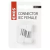 EMOS IEC connector slanted 2pcs/blister