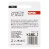 EMOS IEC connector slanted 2pcs/blister