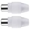 EMOS IEC connector straight A203R 2pcs/blister