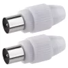 EMOS IEC connector straight A203R 2pcs/blister