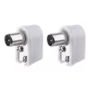 EMOS IEC connector slanted 2pcs/blister