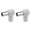 EMOS IEC connector slanted 2pcs/blister