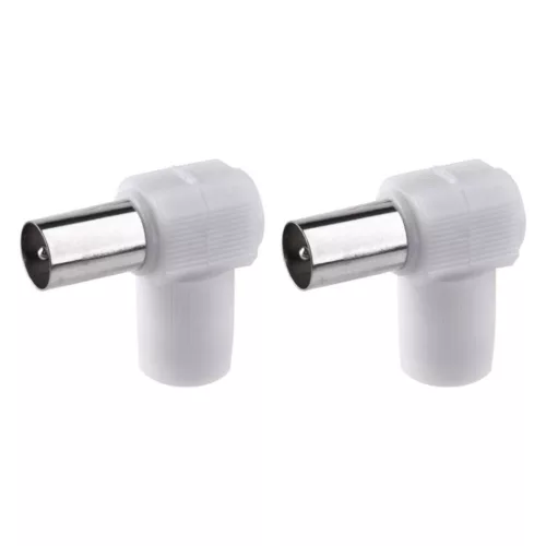 EMOS IEC connector slanted 2pcs/blister