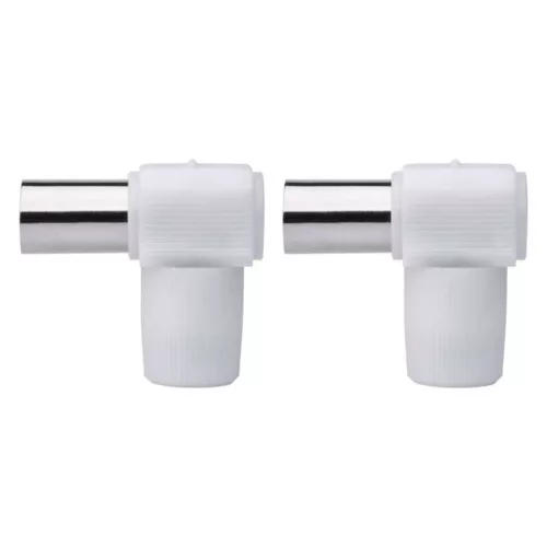 EMOS IEC connector slanted 2pcs/blister