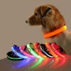 LED dog collar, adjustable, battery-operated, waterproof, 35cm, S, orange