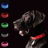 LED dog collar, adjustable, battery-operated, waterproof, 40cm, L, red