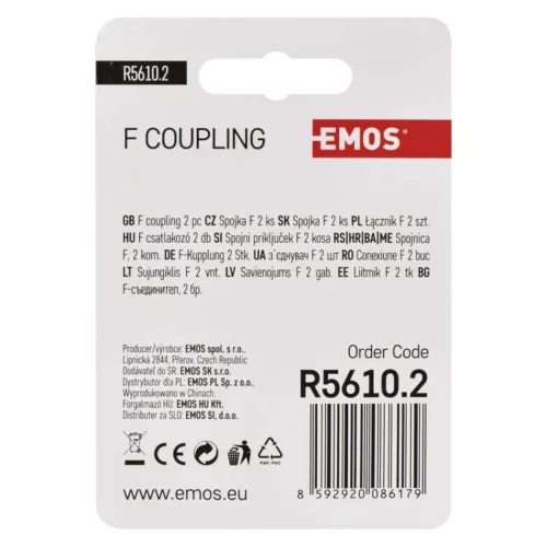 EMOS F connector 2pcs/blister