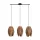 EGLO , 43295 , MONGU 1 , függeszték , E27 , 3X40W , IP20 , barna