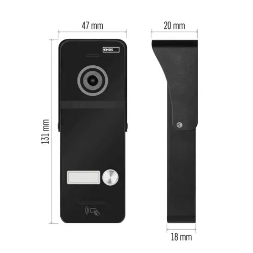 EMOS Door mounted color camera unit EM-10AHD RF-1