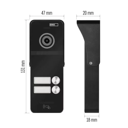 EMOS Door mounted color camera unit EM-10AHD RF-2
