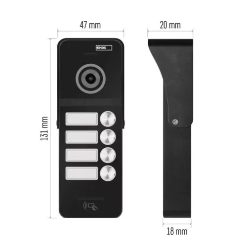 EMOS Door mounted color camera unit EM-10AHD RF-4