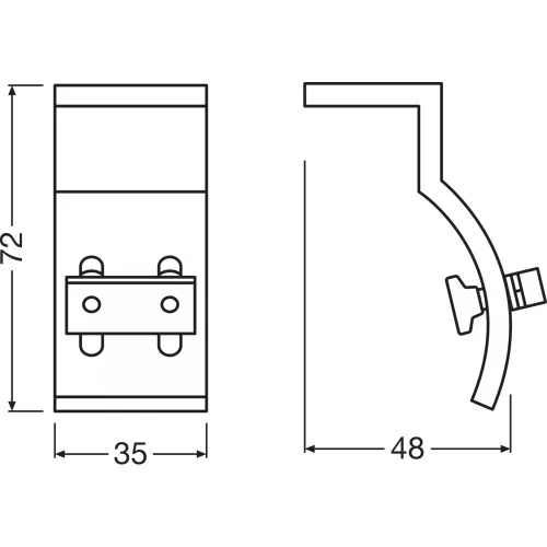 OSRAM Mounting Kit FX GEN 2 Back Brackets,   Accessory Kit - Back Brackets, 6000 K