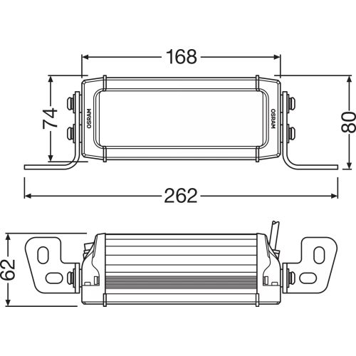 OSRAM Lightbar VX180-SP DR,   Driving Light - Additional high beam application, 6000 K