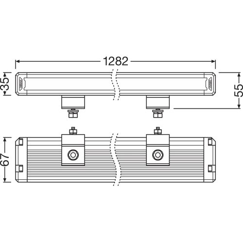 OSRAM Lightbar VX1250-CB SR SM,   Driving Light - Additional high beam application, 6000 K