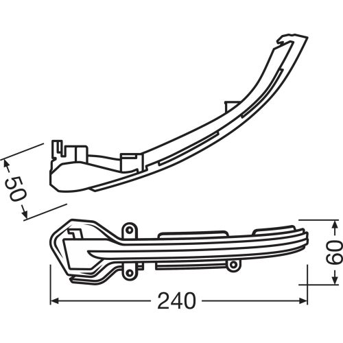 OSRAM LEDriving DMI for Audi A3,   Side mirror indicator, 12.0 V, 2700 K