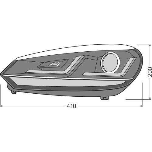 OSRAM LEDriving XENARC CHROME Edition VW Golf VI,   Headlights, LEDHL102-CM, 12.0 V