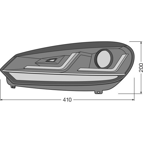 OSRAM LEDriving XENARC GTI Edition VW Golf VI,   Headlights, LEDHL102-GTI, 12.0 V
