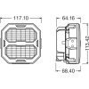 OSRAM Cube PX 4500 FLOOD,   Working light application, 12/24 V, 6000 K