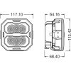 OSRAM Cube PX 4500 SPOT,   Working light application, 12/24 V, 6000 K