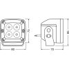 OSRAM Cube VX80-SP,   Additional high beam application, 12/24 V, 6000 K