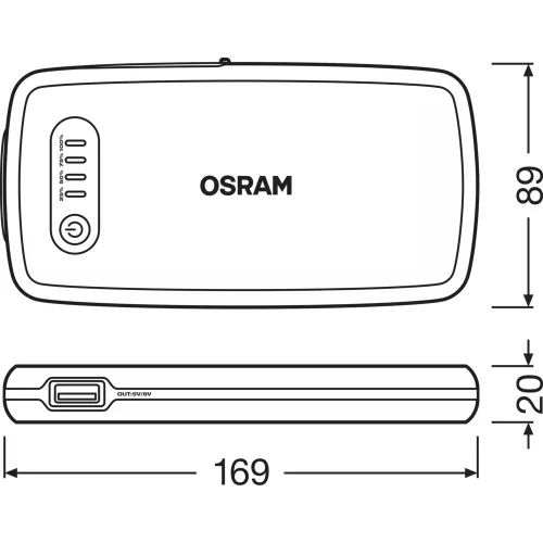 OSRAM BATTERY start, 200 Lithium Starter, OBSL200, 12.0 V