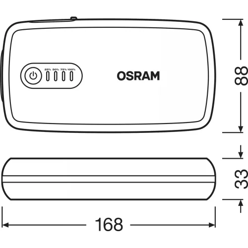 OSRAM BATTERY start, 300 Lithium Starter, OBSL300, 12.0 V