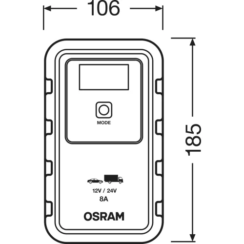 OSRAM BATTERY charge, 908 Smart battery charger