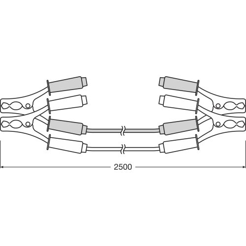 OSRAM STARTERcable, 150A STARTER cable