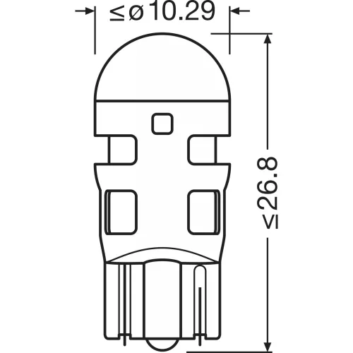 OSRAM LEDriving SL, Off-road ≙ W5W Mainly used for signal/ indicator, 2827DYP-02B, 12.0 V
