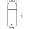 OSRAM LEDriving SL, Off-road ≙ T4W Mainly used for signal/ indicator/ interior applications, 3893DWP-02B, 12.0 V, 6000 K