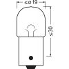 OSRAM ORIGINAL - METAL BASE, R5W Auxiliary lamp, 5007, 12.0 V